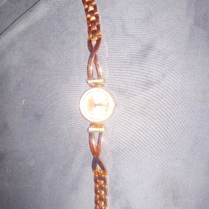 Rose gold watch